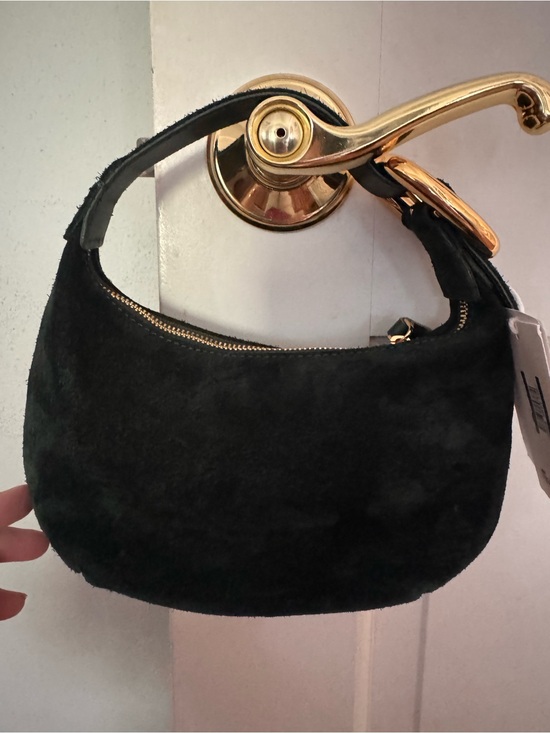 Madewell Handbags - Madewell Classic Green Suede Bag - Women's Hobo Purse